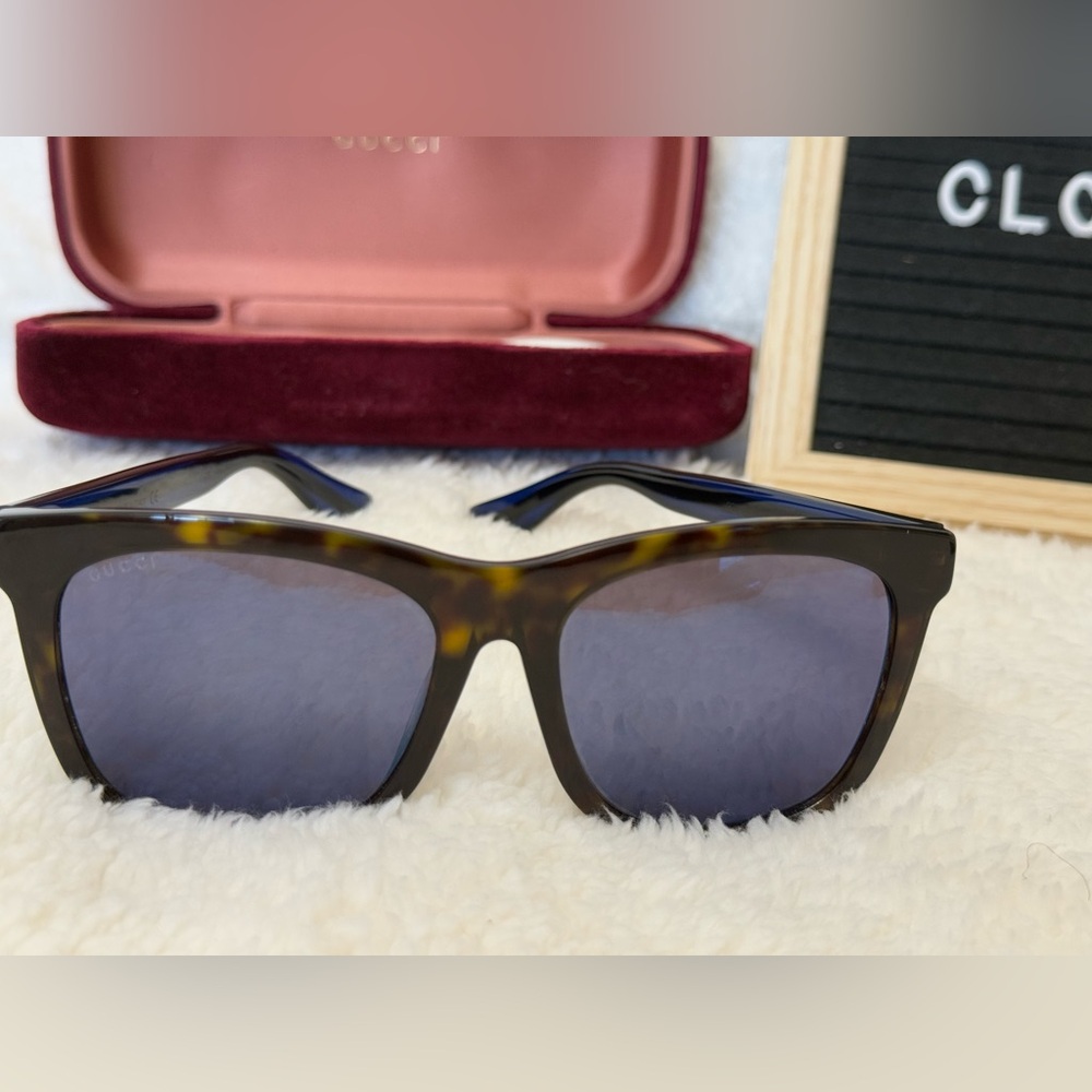 Blue Gucci Polarized Sunglasses